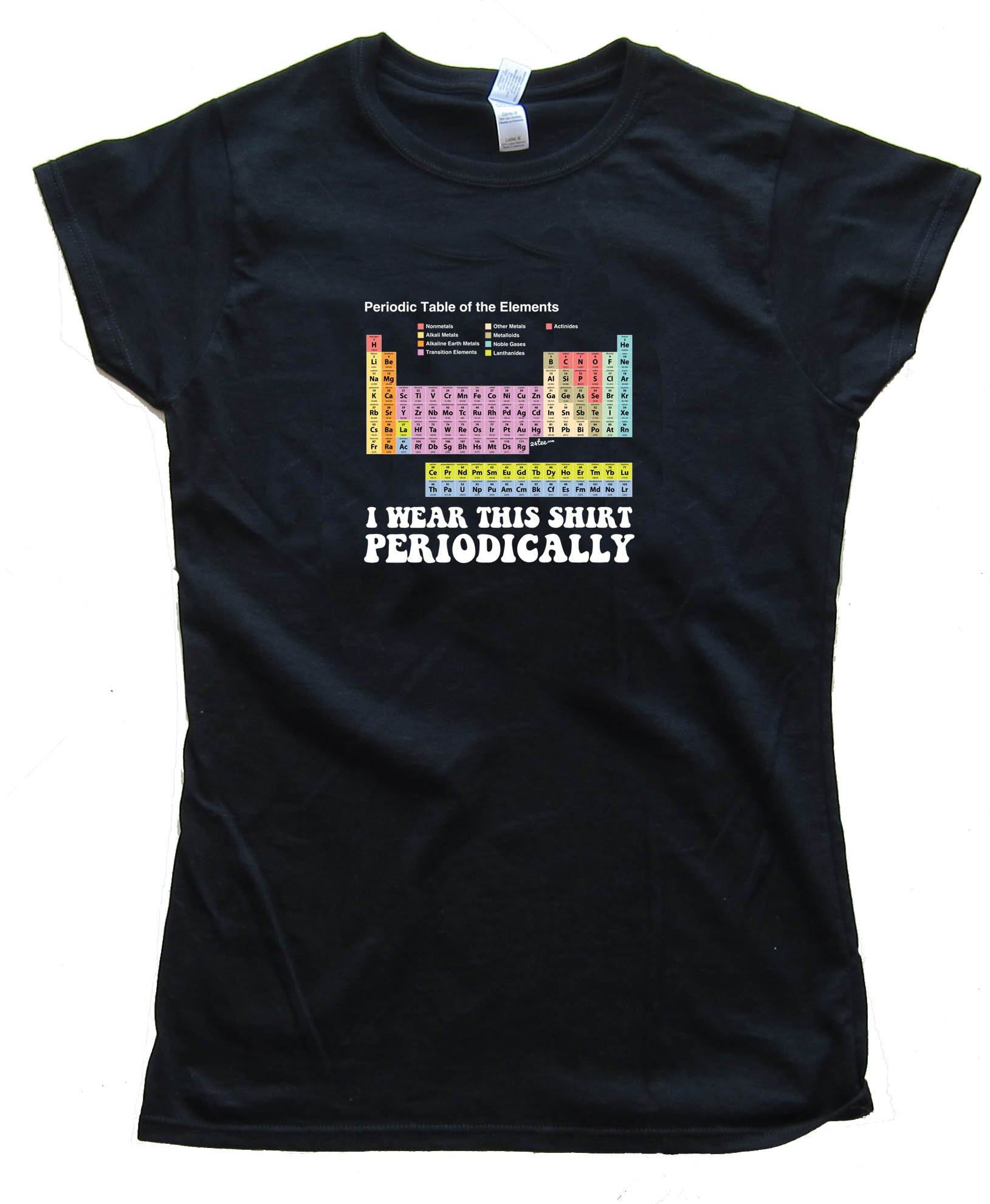 Womens Colorful I Wear This Shirt Periodically - Tee Shirt