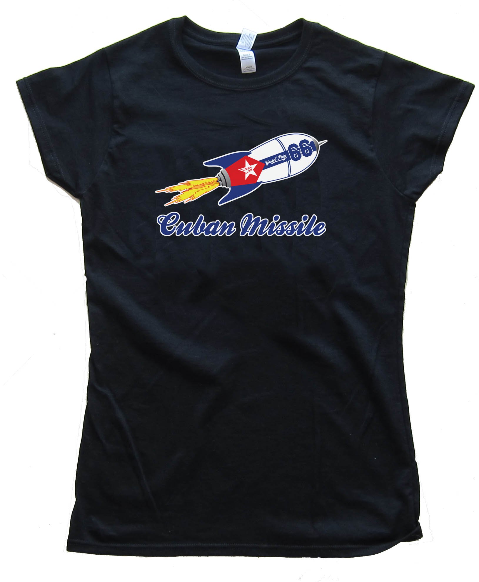 Womens Cuban Missile Yasiel Puig 66 - Tee Shirt