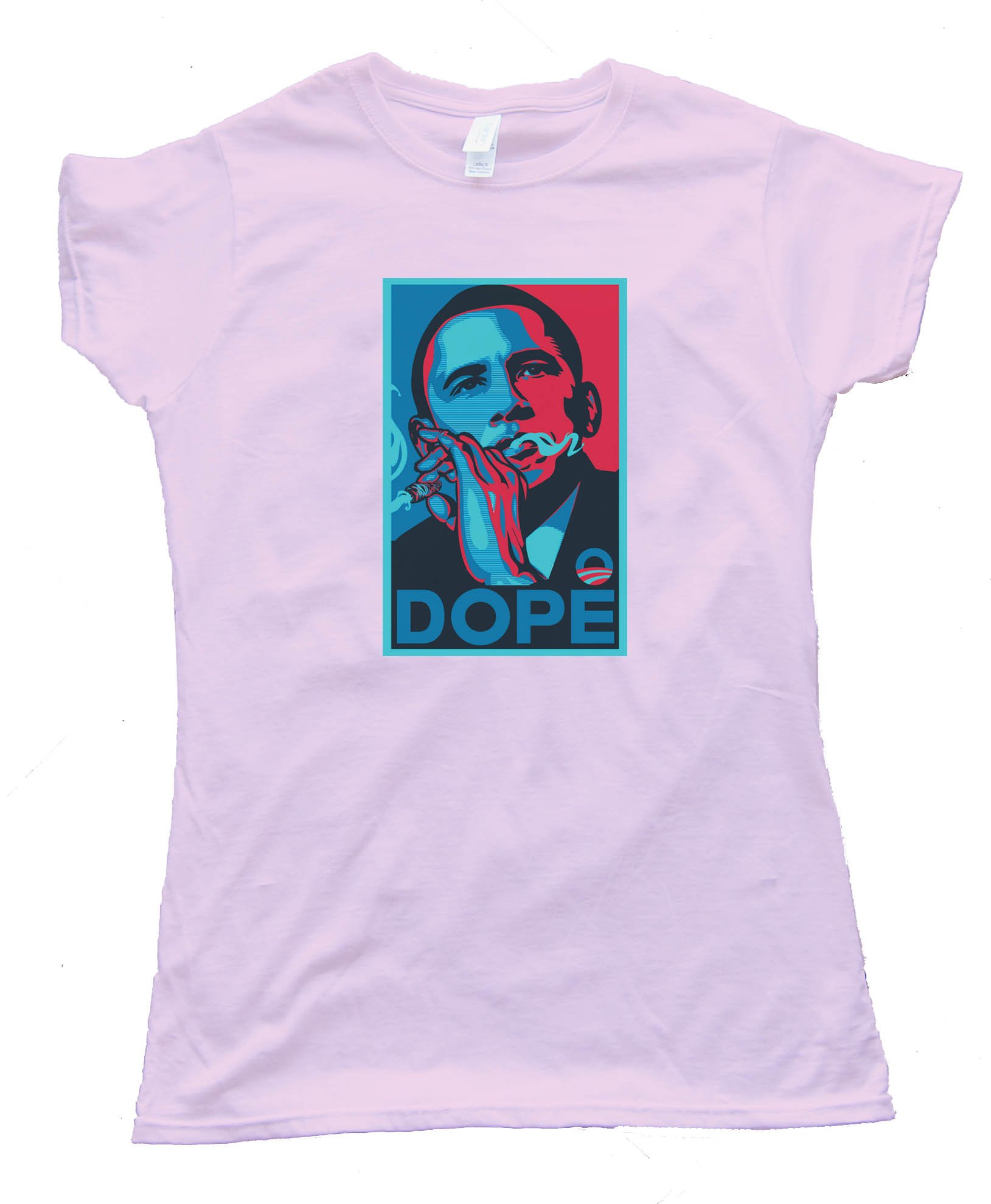 Womens Dope Obama Smoking Weed - Tee Shirt