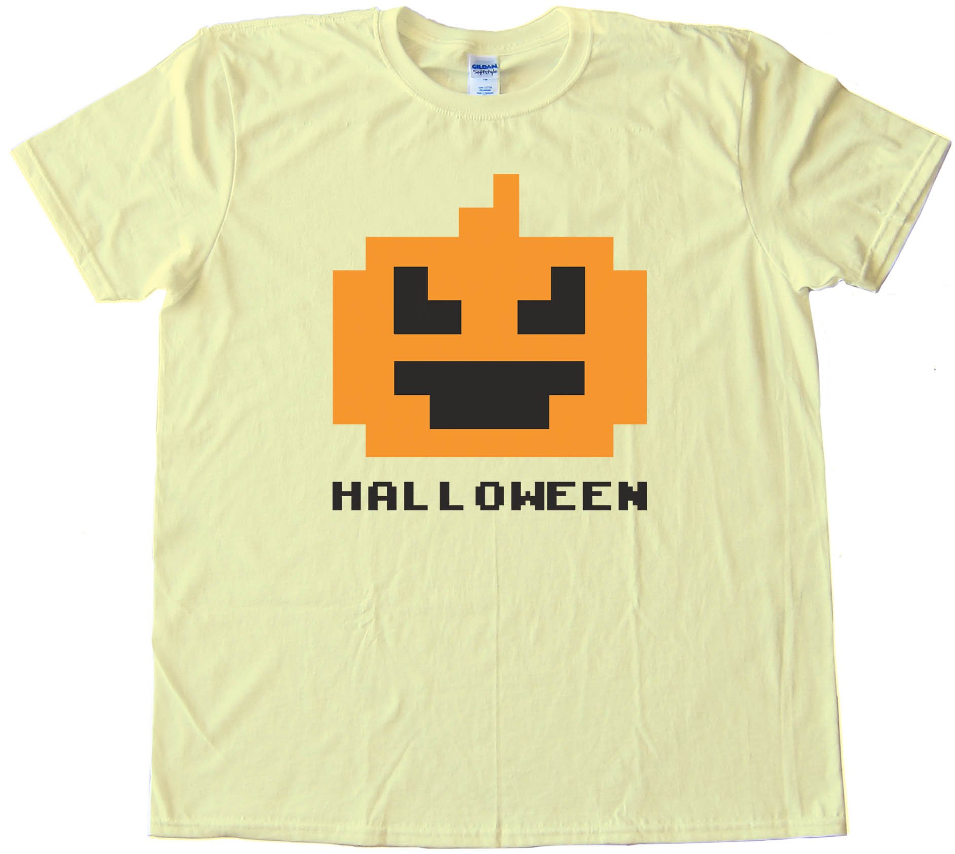 8 Bit Halloween Pumpkin - Tee Shirt