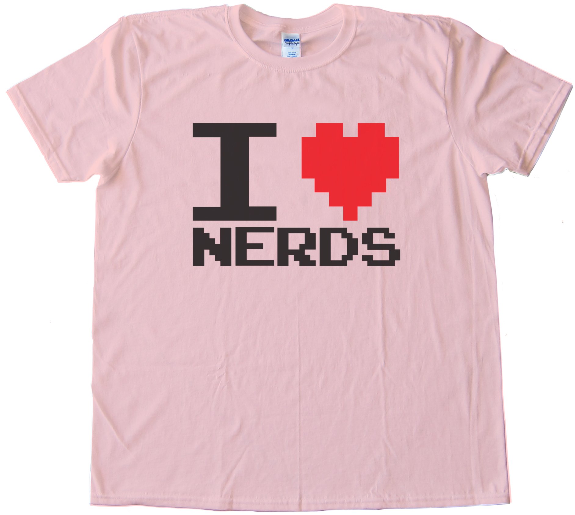 I Love Nerds - Pixel - - Tee Shirt