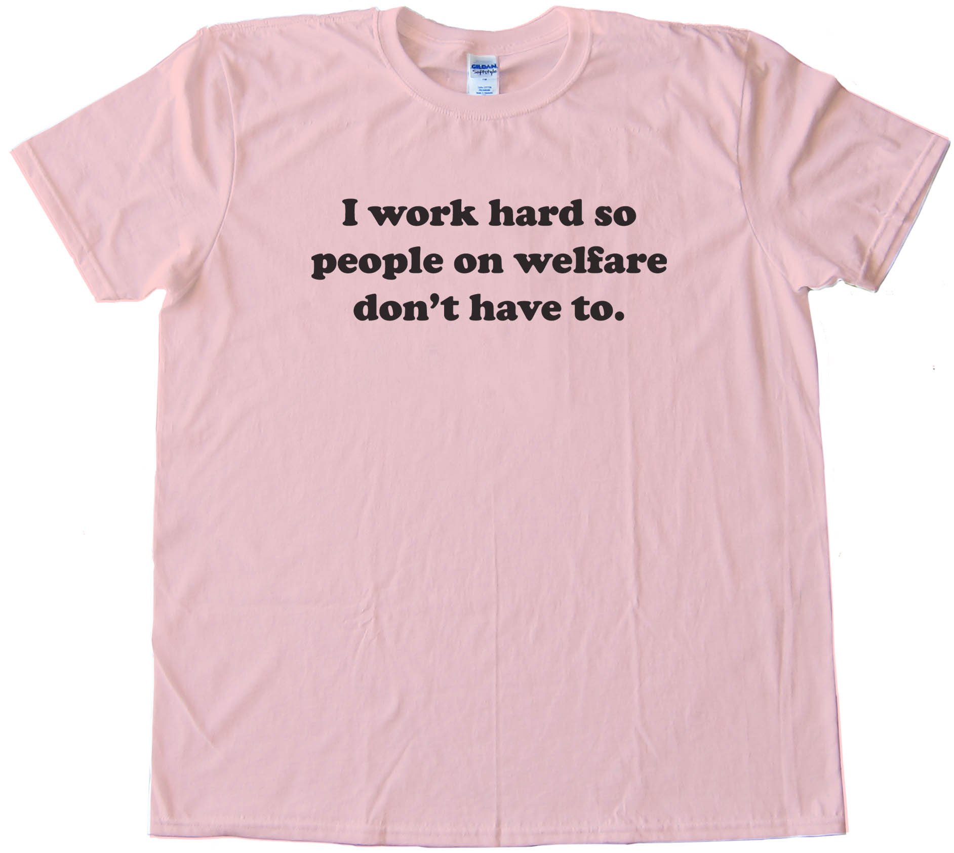 I Work Hard So People On Welfare Don'T Have To -Tee Shirt