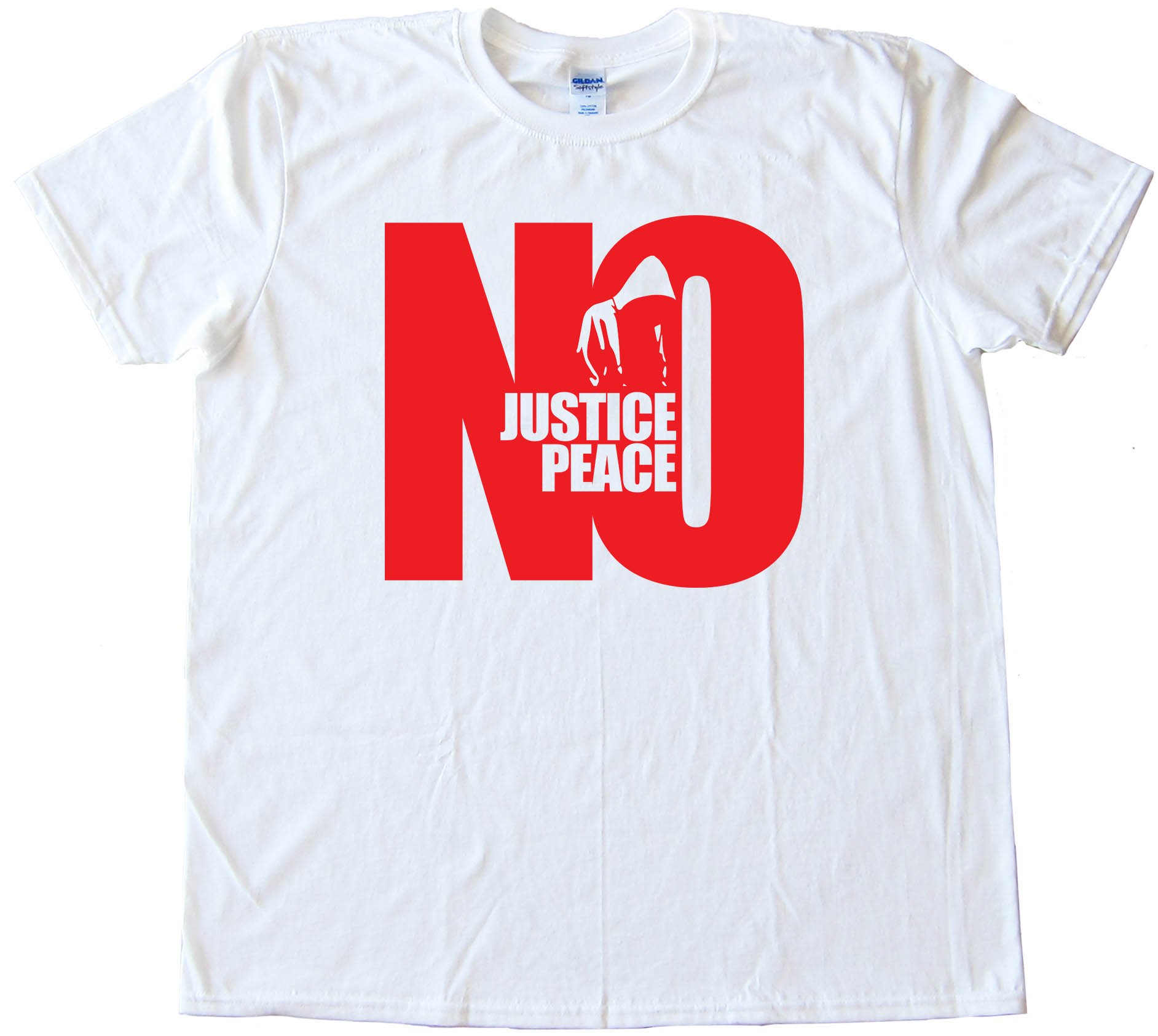 Large No Justice No Peace Hoodie - Tee Shirt
