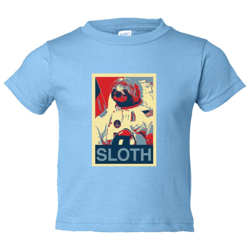 Toddler Sized Sloth Face Plain Simple - Tee Shirt Rabbit Skins