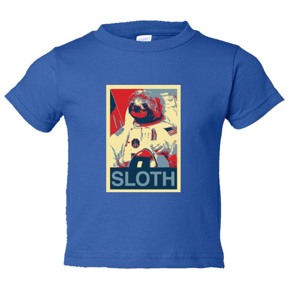 Toddler Sized Sloth Face Plain Simple - Tee Shirt Rabbit Skins