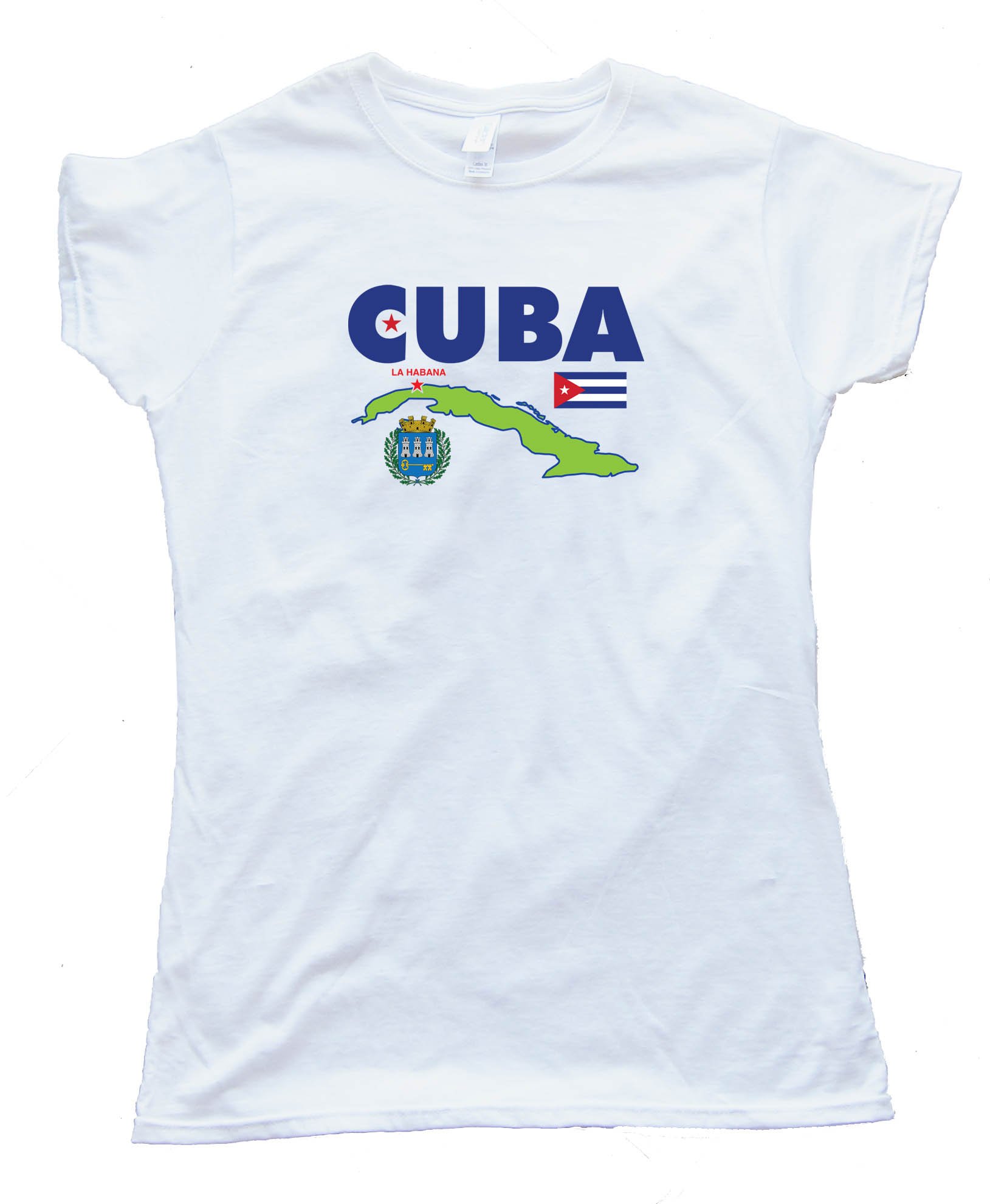 Womens Cuba La Habana Havana Country - Tee Shirt