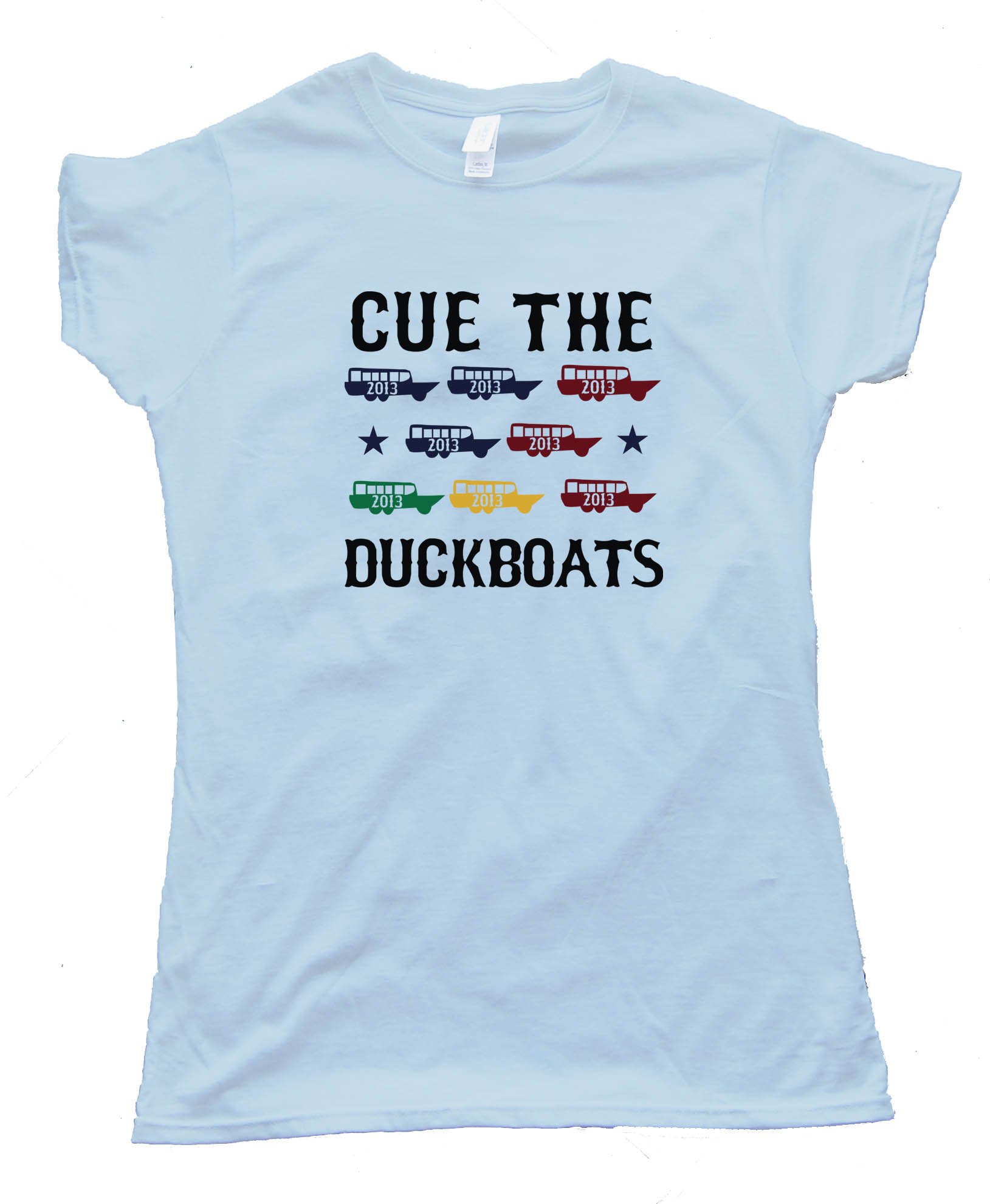 Womens Cue The Duck Boats - Tee Shirt