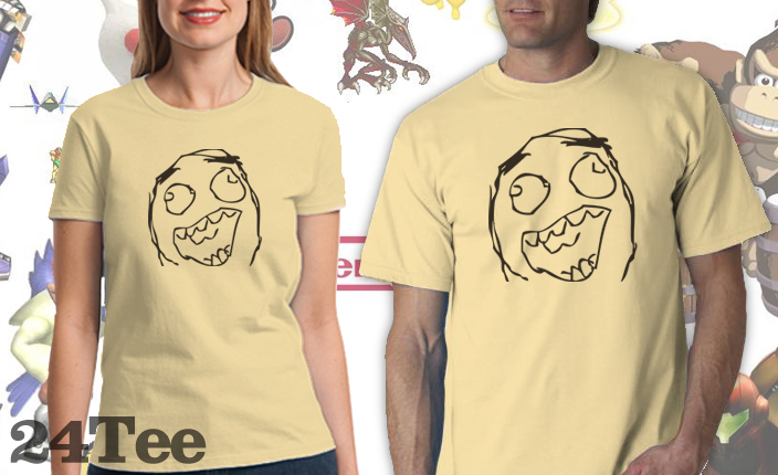Excited Rage Face Tee Shirt